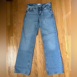 Zara Mid-Rise Wide Leg Jean